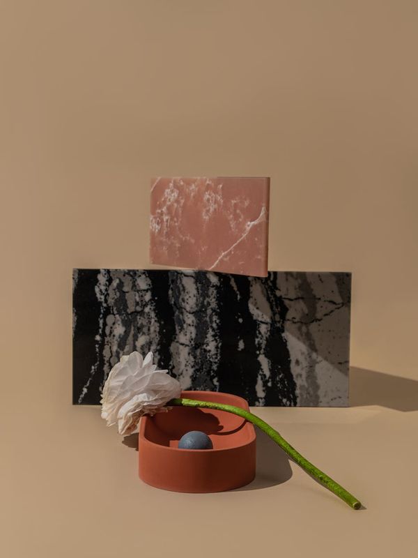 Abstract visualization of balanced daily life and nature